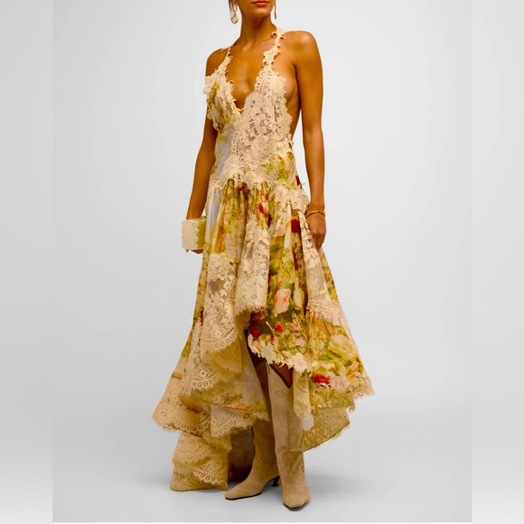 NWT Zimmermann Luminosity spliced lace dress.  Fall 2023 (Zimmermann size 2) - Picture 1 of 9
